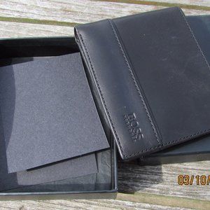 HUGO BOSS mens black wallet
